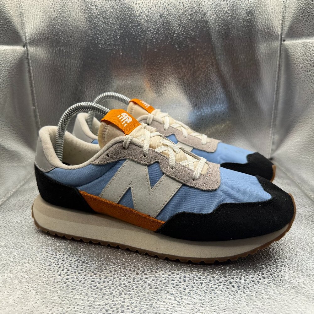 Size 6 New Balance 237 Black / Rain‎ Cloud Boys Athletic Sneakers GS237EF